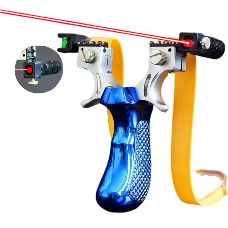 Lance-pierre 98K en résine avec laser et élastique plat
