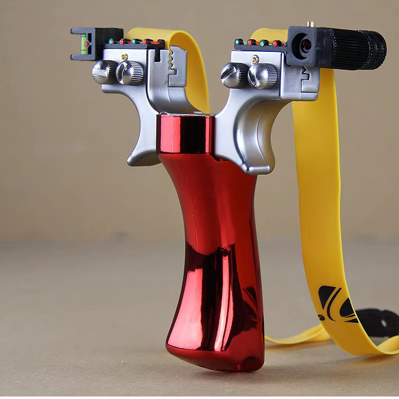 Lance-pierre ambidextre en résine avec viseur laser — miniature 2