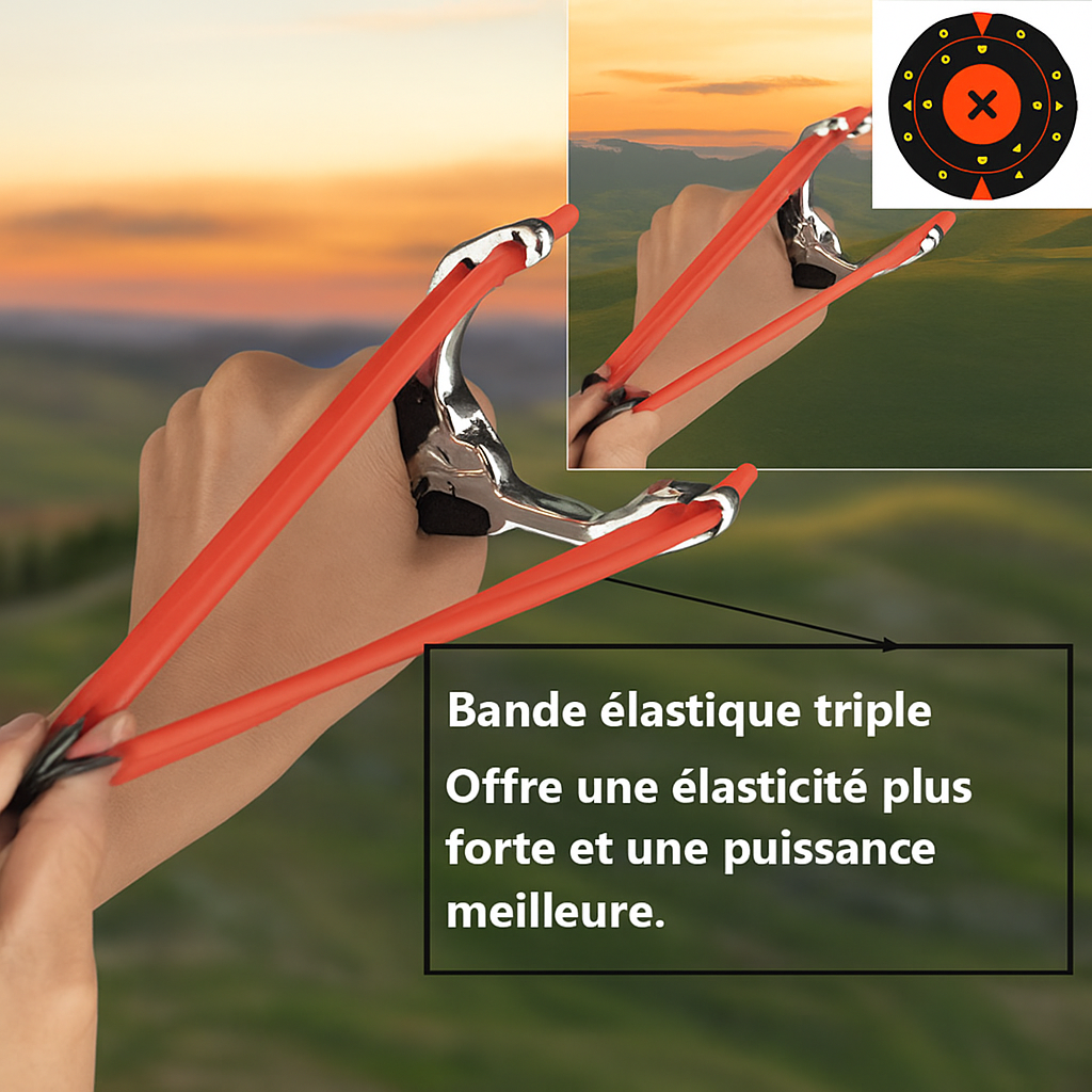 Lance-pierre en alliage à tête de taureau — miniature 5